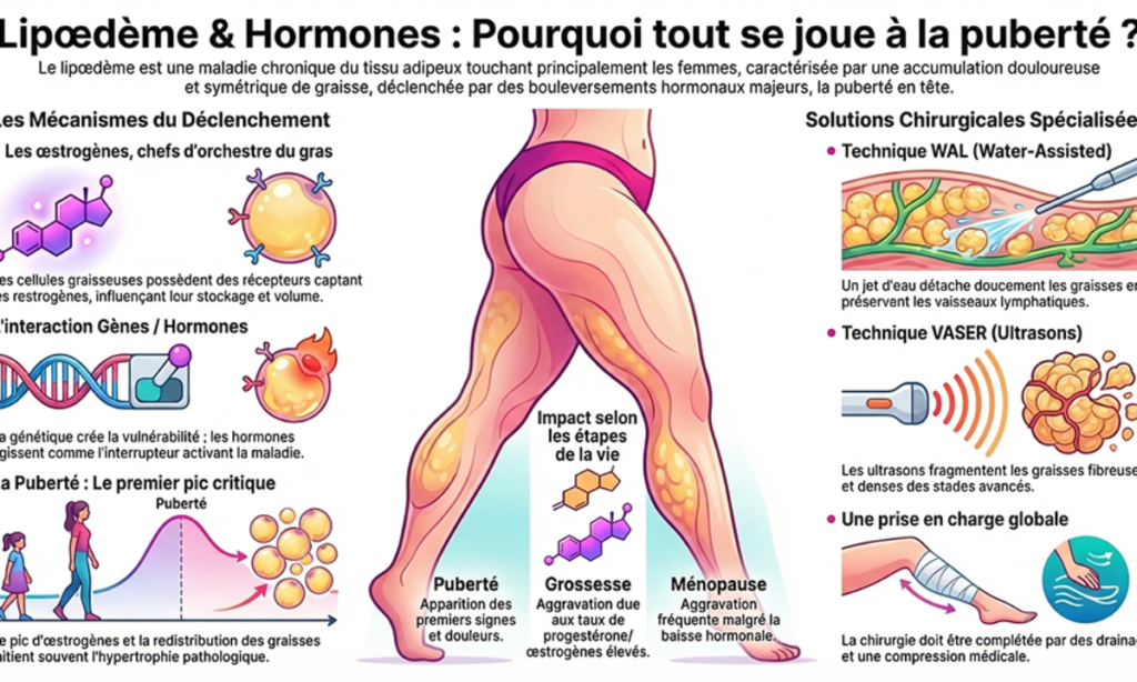 Lipœdème et hormones